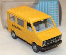 OLD CARS ITALY - FIAT / IVECO DAILY VAN MINIBUS - YELLOW SCHOOL BUS DEALER MODEL