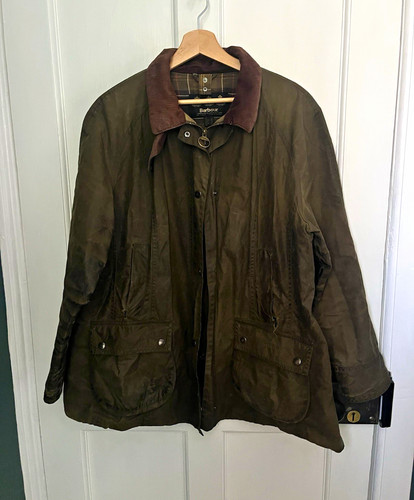 Barbour green waxed cotton - green,