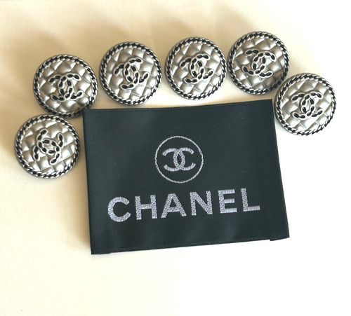Chanel vintage button set 6 - chanel,