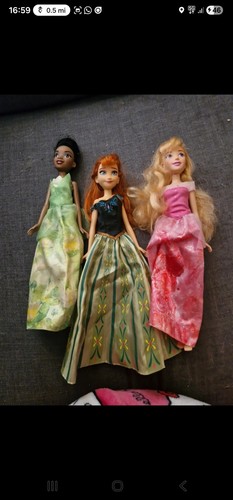 Three disney princess barbie - disney,