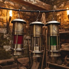 Vintage Style Glass Lantern