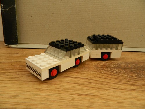 Lego town 623 white car - town,