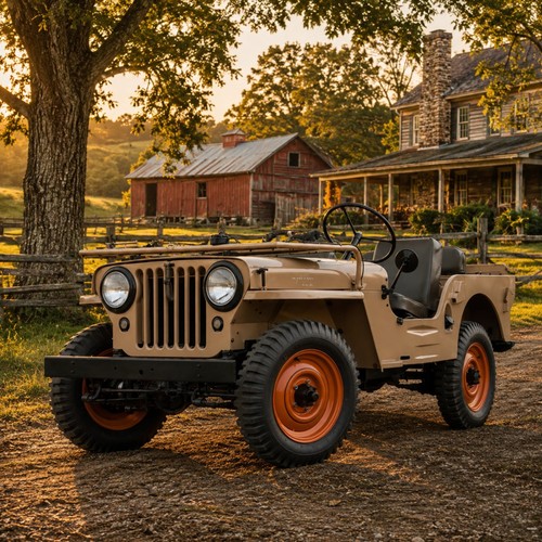1945 jeep wall - 1945, art