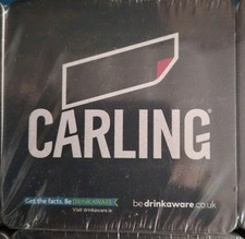 100 BRAND NEW CARLING LAGER BEER MATS PUB MAN CAVE HOME BAR 