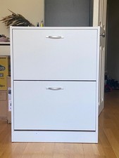 Ikea Bissa White Shoe Cabinet
