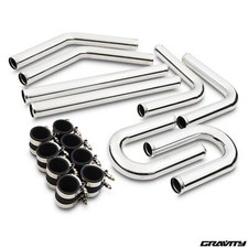 2" 50mm UNIVERSAL ALLOY KIT TRACK RACE CAR FRONT MOUNT INTERCOOLER FMIC PIPES