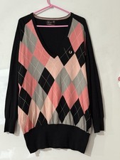 Fred Perry Amy Winehouse Jumper Dress Pink Size 16 Pre Owned Good Condition Rare