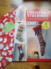 Christmas knitting patterns -four stockings and ten decorations