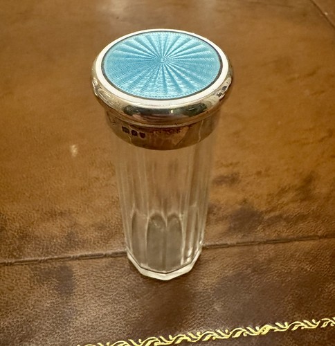 Superb silver blue - silver, enamel