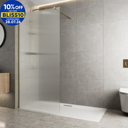 Walk wet room shower - shower, screen