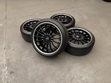 Poster deep dish alloy wheels 19inch 5x112  OZ Vw Audi Mercedes BMW with tyres