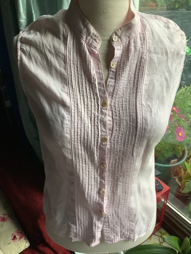 Jigsaw pink linen - , button