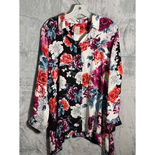 Chicos floral split print - split,