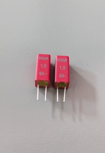 Wima 0uf 50v capacitors - wima, 1.0uf