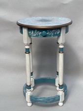 Hand-Painted Round Pine Coffee