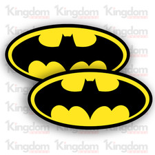 2 x BATMAN STICKERS 80mm Wide