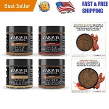 Gourmet Smoked Sea Salt Sampler - Perfect BBQ Gift with Four Delicious Flavors