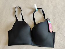 Maidenform Women's Love The Lift Plunge Non-Underwired Push-Up Bra, Black, 34C