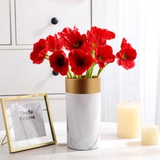 10Pcs Artificial Silk Poppy Flowers Bouquet Home Party Wedding Outdoor Decor