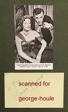 SARAH CHURCHILL - SIGNED - OLE