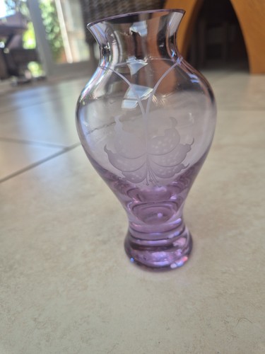 Vintage purple vase with - vintage,