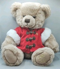 Harrods Sebastian 2013 Christmas Teddy Bear Soft Toy Plush 13" Sitting