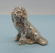 STERLING 925 Silver SPANIEL Figurine c17g