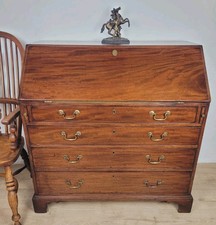 George III Writing Bureau Desk Inlaid 18thC Antique English Delivery Available