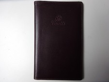 Coutts Bank Real Leather Wallet Maroon with original documentation inside