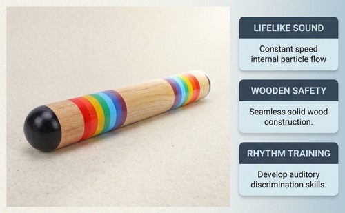 Rain stick instrument - rain, wooden