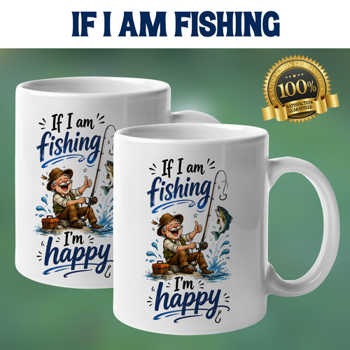 Fishing mug funny - mug,