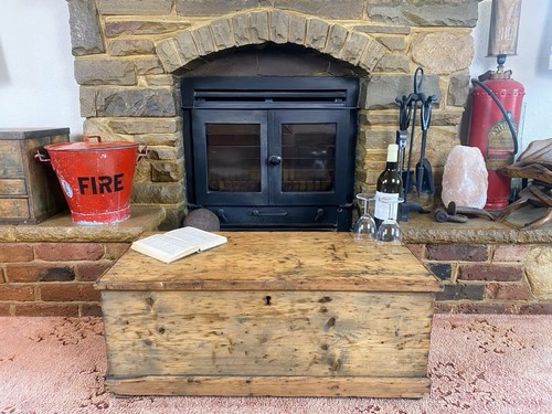 Old antique pine - pine, chest