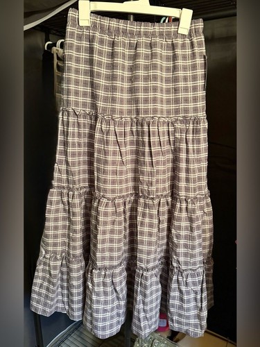 Wild fable plaid tiered maxi - wild,