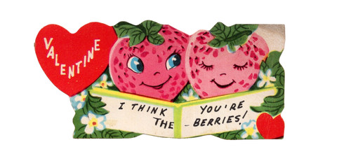 Vintage valentine card - vintage, anthro
