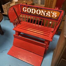 Fairground Ride Funfair Seat, Early 20th C Vintage Ferris Big Wheel Ride Bench