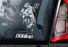 William Dunlop - Car Window Sticker - Suzuki Motorcycle Motorbike Superbike Sign