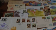 Job Lot of 15 Vintage Themed Envelopes - Mixed Designs - Enid Blyton / Olympic /