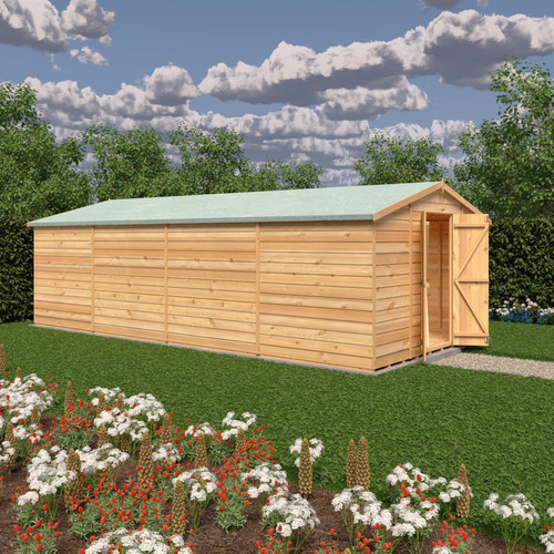 20x10 wooden shed double - 20x10,