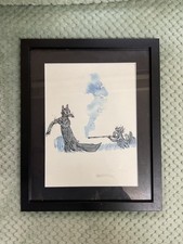 Quentin Blake Vintage Art Print Art , Mounted , Puss In Boots BEATRIX POTTER