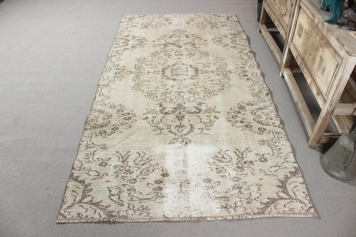 Vintage turkish rug 4x8 ft - rug,,