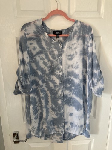 Saloos blue white tie dye - saloos, &