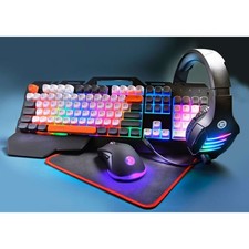 Goodmans 4 in 1 PC LED Gaming Bundle, Full gaming Complete Set.