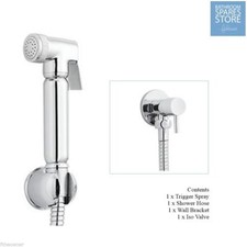 Douche Spray Bidet Toilet Kit Shower Muslim Shattaf Bathroom Valve Set Chrome BW
