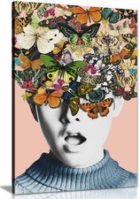 Twiggy surprise Framed Canvas