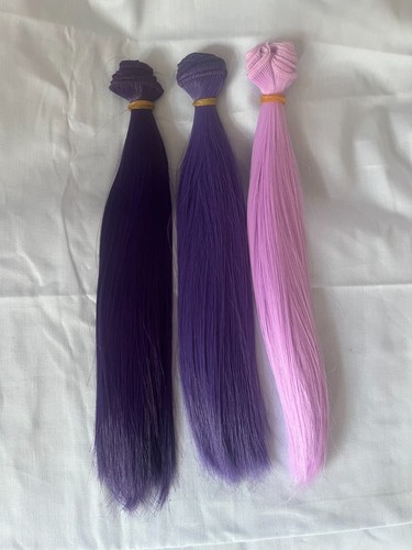Doll hair for rerooting - , purple