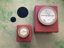 Sale 2 x Rare McGill card craft punches - 1 & 11/16” and 13/16” round circles