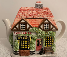 Vintage Cottage Teapot Hand