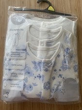 3 Pack Sleepsuits Babygrows