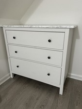 IKEA HEMNES Chest of 3 drawers, white stain style- 108x96 cm