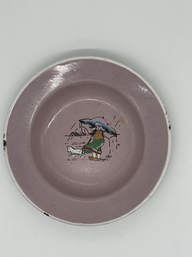 Vintage pink enamel deep - pink,